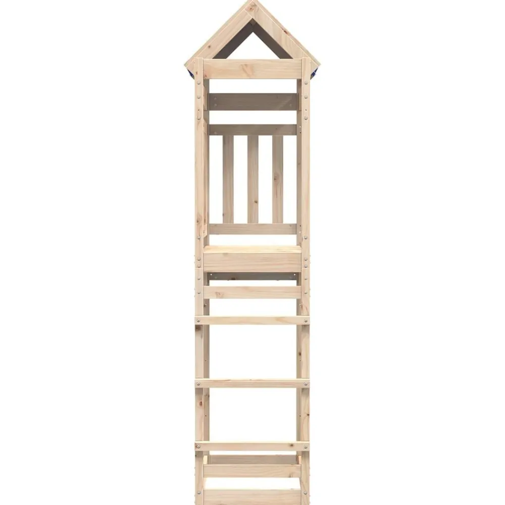 vidaXL Estructuras Para Juegos Al Aire Libre-Torre de Juego Marrón 85 x 52,5 x 239 cm Madera de pino macizo