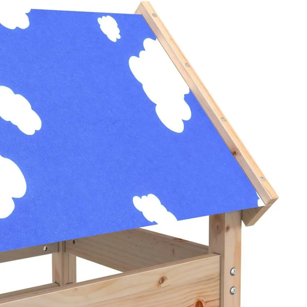 vidaXL Estructuras Para Juegos Al Aire Libre-Torre de Juego Marrón 85 x 52,5 x 239 cm Madera de pino macizo