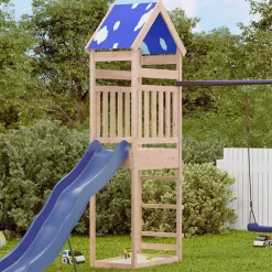 vidaXL Estructuras Para Juegos Al Aire Libre-Torre de Juego Marrón 52,5 x 85 x 265 cm Madera de pino macizo