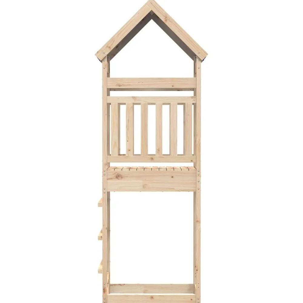 vidaXL Estructuras Para Juegos Al Aire Libre-Torre de Juego Marrón 52,5 x 85 x 265 cm Madera de pino macizo