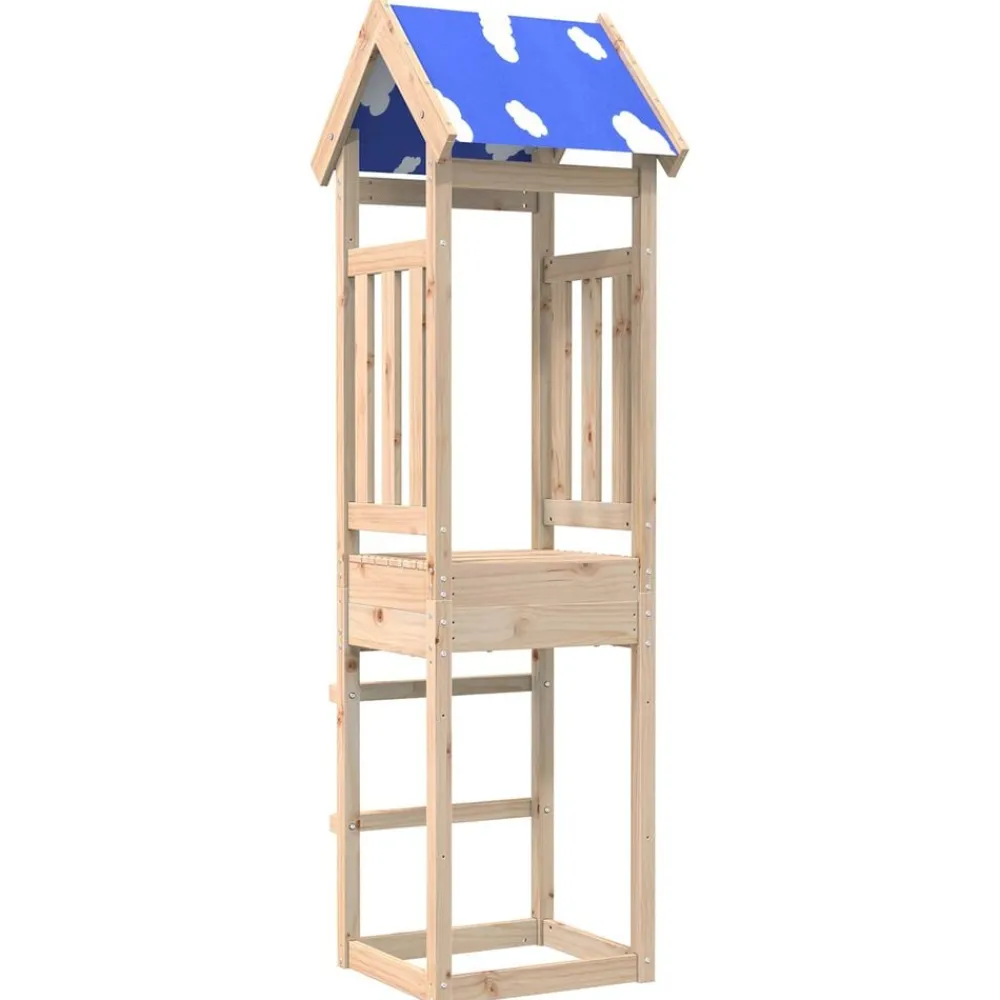 vidaXL Estructuras Para Juegos Al Aire Libre-Torre de Juego Marrón Madera de pino macizo