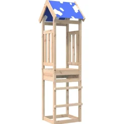 vidaXL Estructuras Para Juegos Al Aire Libre-Torre de Juego Marrón Madera de pino macizo
