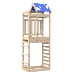 vidaXL Torre de Juego Marrón 85 x 52,5 x 239 cm Madera de pino macizo Sale