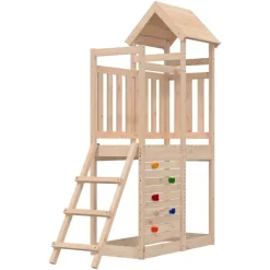 vidaXL Torre de Juego Marrón Madera de pino macizo Outlet