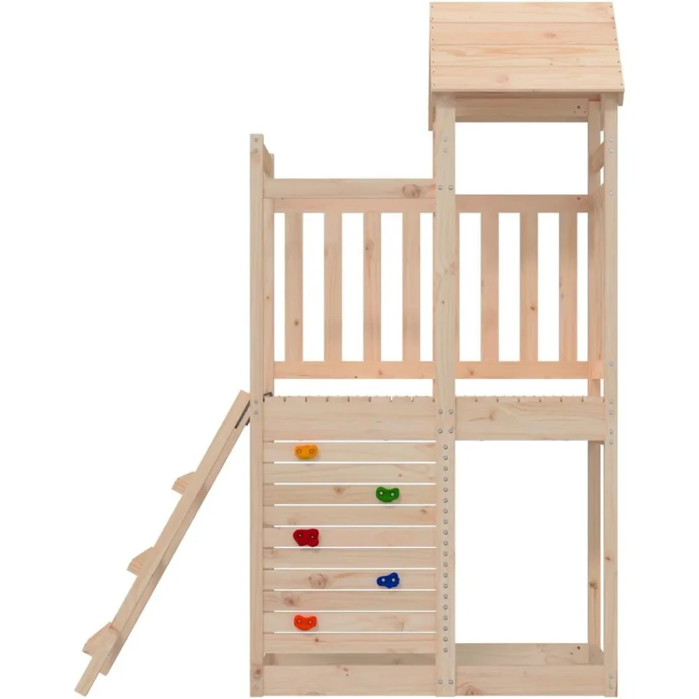 vidaXL Torre de Juego Marrón Madera de pino macizo Outlet