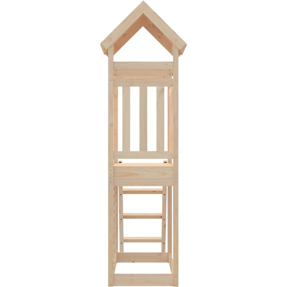 vidaXL Torre de Juego Marrón Madera de pino macizo Outlet