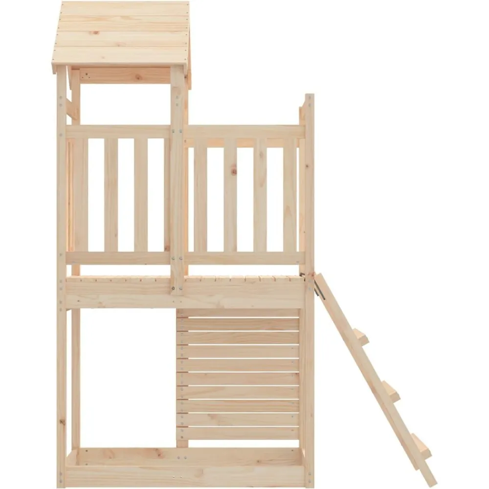 vidaXL Torre de Juego Marrón Madera de pino macizo Outlet