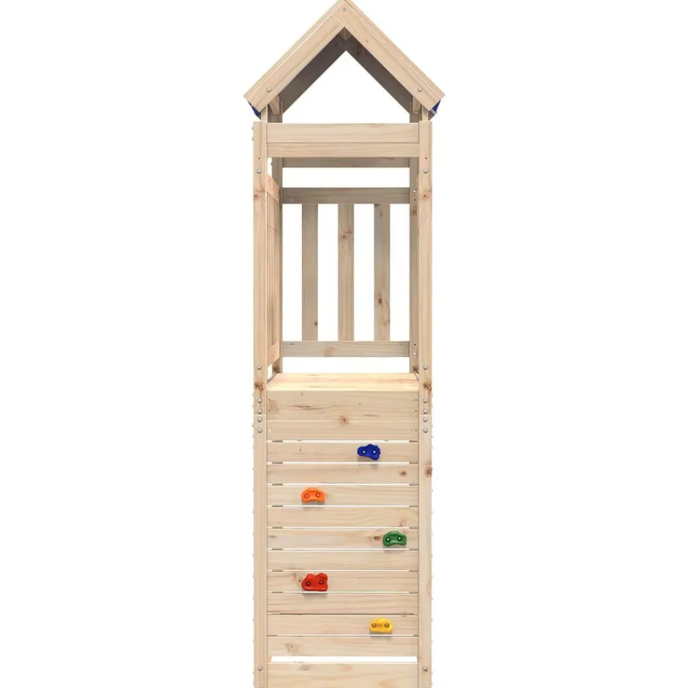 vidaXL Estructuras Para Juegos Al Aire Libre-Torre de Juego Marrón Madera de pino macizo
