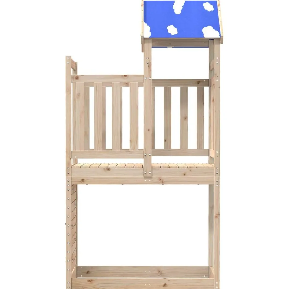 vidaXL Estructuras Para Juegos Al Aire Libre-Torre de Juego Marrón Madera de pino macizo
