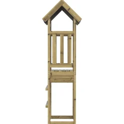 vidaXL Estructuras Para Juegos Al Aire Libre-Torre de Juego Marrón Madera Sólida Impregnada