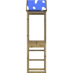 vidaXL Estructuras Para Juegos Al Aire Libre-Torre de Juego Marrón Madera Sólida Impregnada