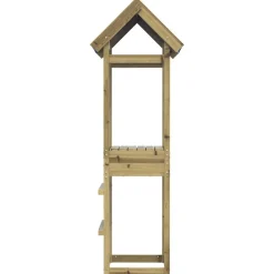 vidaXL Estructuras Para Juegos Al Aire Libre-Torre de Juego Marrón Madera Sólida Impregnada