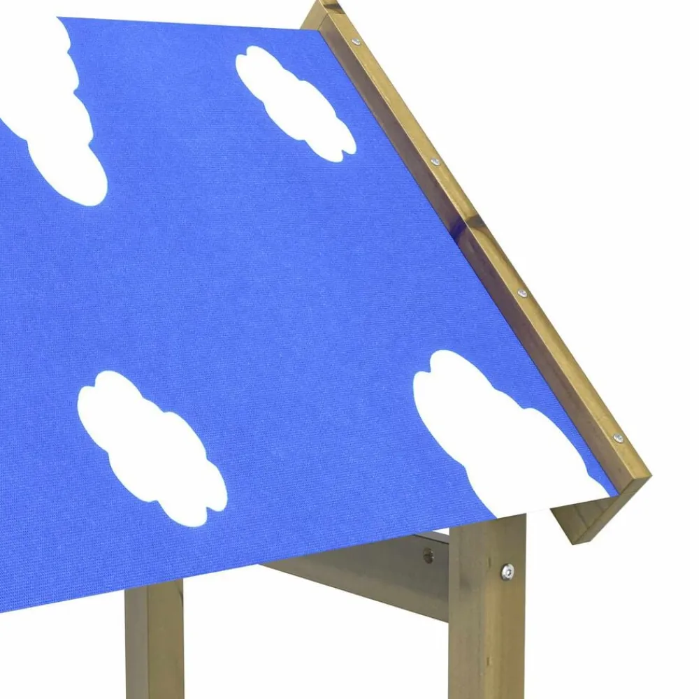 vidaXL Estructuras Para Juegos Al Aire Libre-Torre de Juego Marrón Madera Sólida Impregnada
