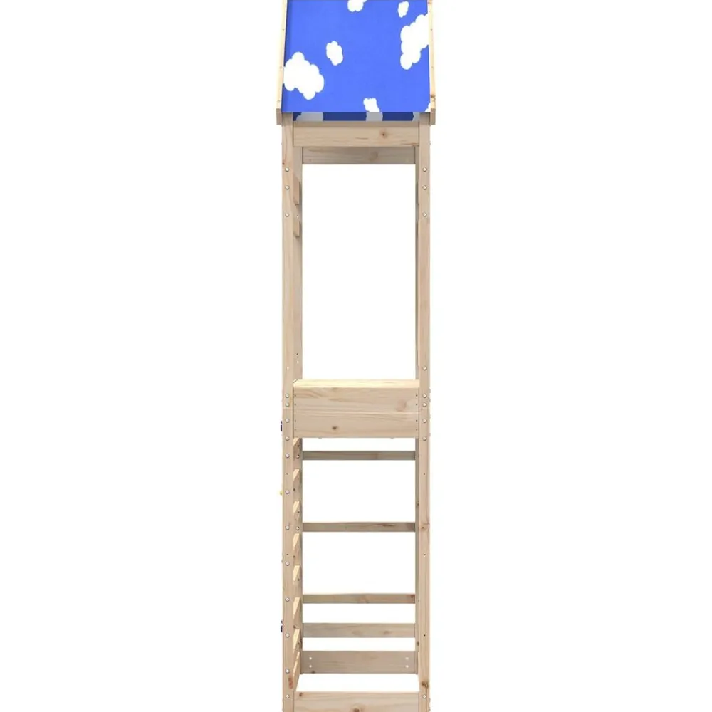vidaXL Estructuras Para Juegos Al Aire Libre-Torre de Juego Marrón 52,5 x 85 x 265 cm Madera de pino macizo