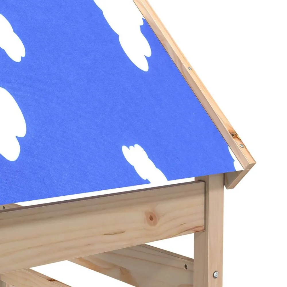vidaXL Estructuras Para Juegos Al Aire Libre-Torre de Juego Marrón 52,5 x 85 x 265 cm Madera de pino macizo