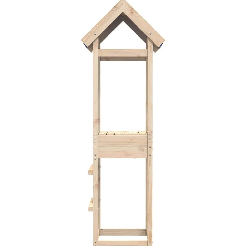 vidaXL Torre de Juego Marrón Madera de pino macizo