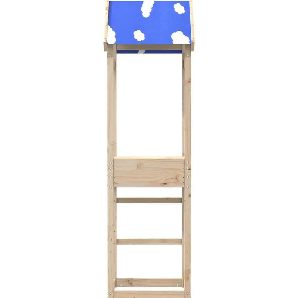 vidaXL Torre de Juego Marrón Madera de pino macizo