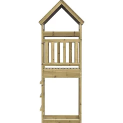 vidaXL Estructuras Para Juegos Al Aire Libre-Torre de Juego Marrón Madera Sólida Impregnada