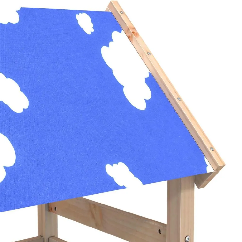 vidaXL Estructuras Para Juegos Al Aire Libre-Torre de Juego Marrón Madera de pino macizo