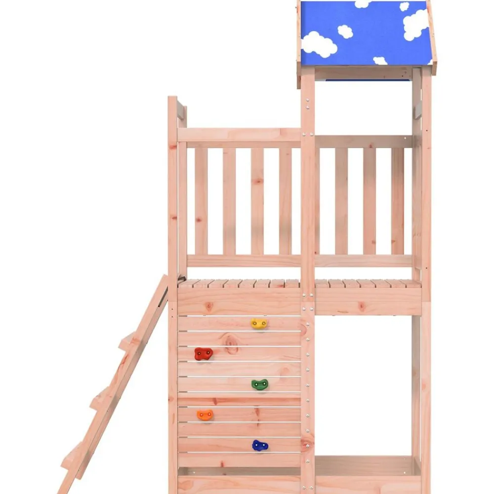 vidaXL Estructuras Para Juegos Al Aire Libre-Torre de Juego Marrón Madera Sólida de Douglas