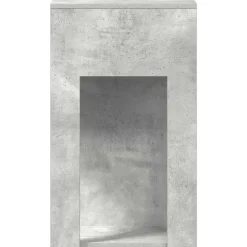 vidaXL Mobiliario De Oficina-Torre de ordenador con cajón gris cemento 30x44x74 cm