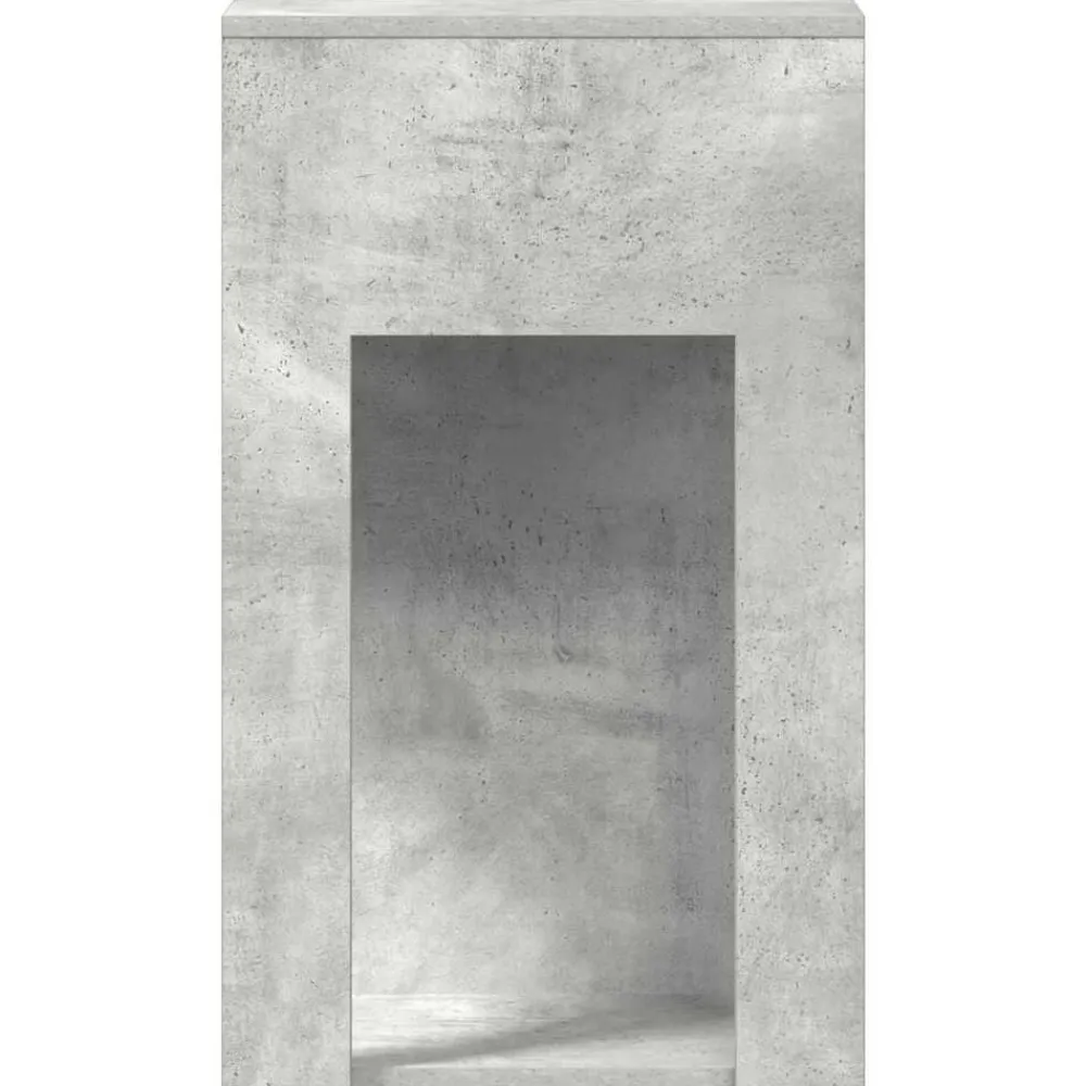 vidaXL Mobiliario De Oficina-Torre de ordenador con cajón gris cemento 30x44x74 cm