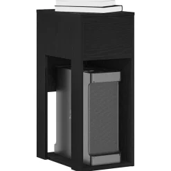 vidaXL Torre de ordenador con cajón 30x44x74 cm Negro Outlet