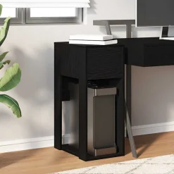 vidaXL Torre de ordenador con cajón 30x44x74 cm Negro Outlet