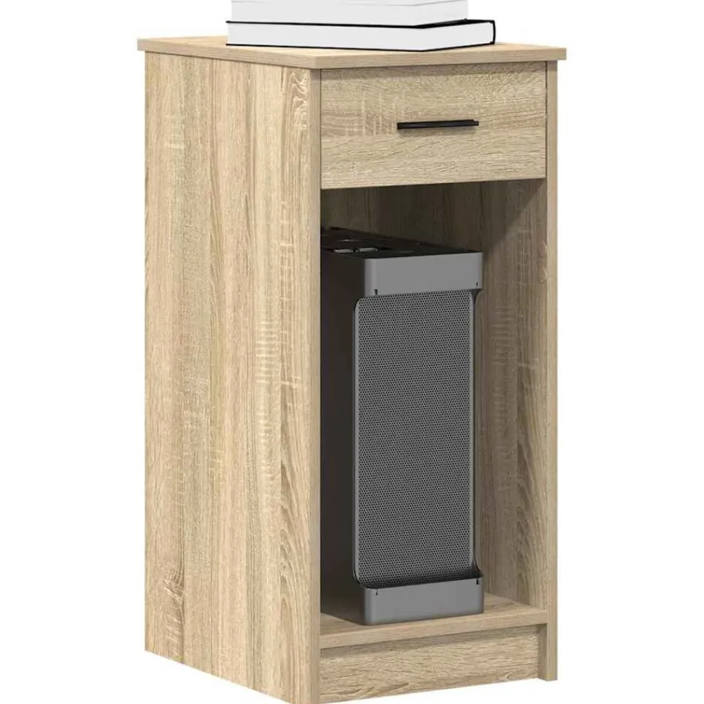 vidaXL Mobiliario De Oficina-Torre de ordenador con cajón 35x45x77 cm