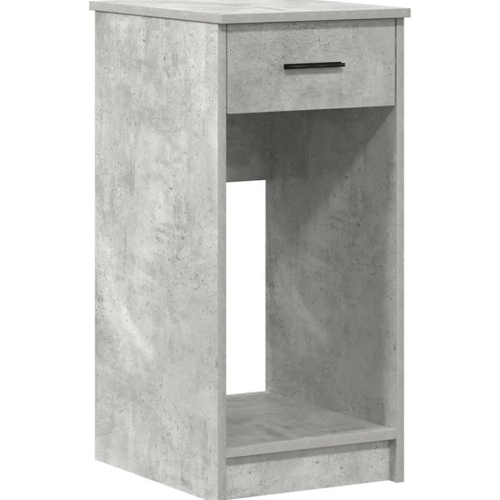 vidaXL Torre de ordenador con cajón gris cemento 35x45x77 cm Gris hormigón Online