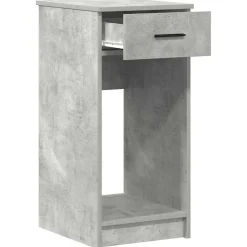 vidaXL Torre de ordenador con cajón gris cemento 35x45x77 cm Gris hormigón Online
