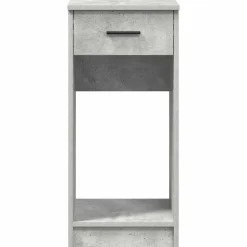 vidaXL Torre de ordenador con cajón gris cemento 35x45x77 cm Gris hormigón Online