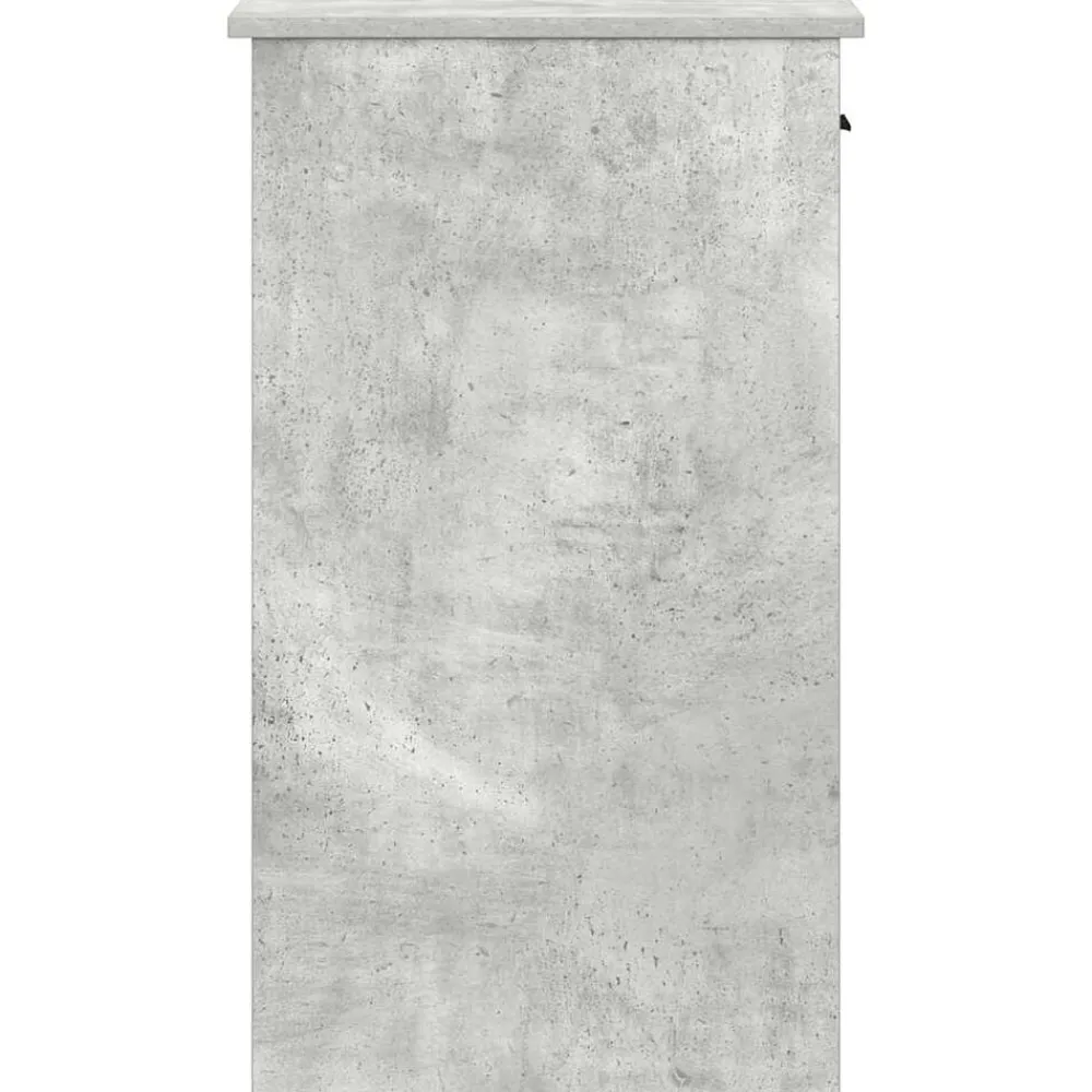 vidaXL Torre de ordenador con cajón gris cemento 35x45x77 cm Gris hormigón Online