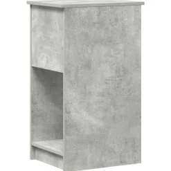 vidaXL Torre de ordenador con cajón gris cemento 35x45x77 cm Gris hormigón Online