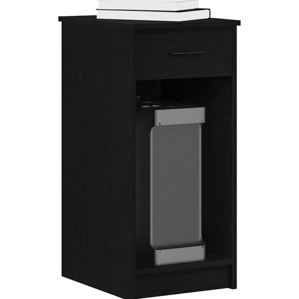 vidaXL Mobiliario De Oficina-Torre de ordenador con cajón 35x45x77 cm