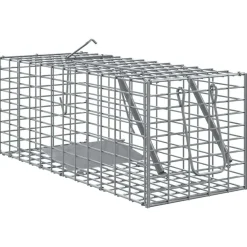 vidaXL Actividades Al Aire Libre-Trampa para Animales Antracita 31 x 13 x 12cm Acero