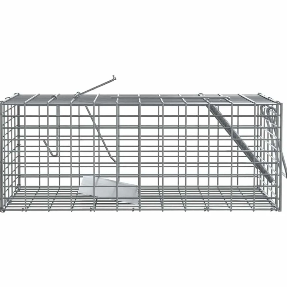 vidaXL Actividades Al Aire Libre-Trampa para Animales Antracita 31 x 13 x 12cm Acero