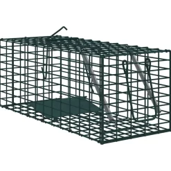 vidaXL Actividades Al Aire Libre-Trampa para Animales Verde 31 x 13 x 12cm Acero