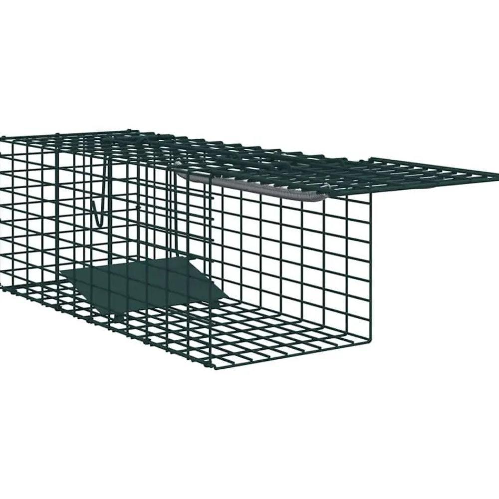 vidaXL Actividades Al Aire Libre-Trampa para Animales Verde 31 x 13 x 12cm Acero