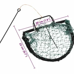 vidaXL Productos Del Hogar-Trampa para pájaros acero verde 20 cm