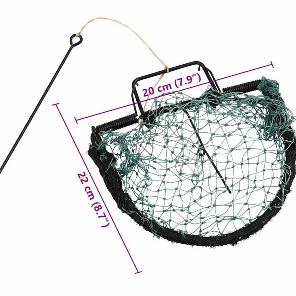 vidaXL Productos Del Hogar-Trampa para pájaros acero verde 20 cm