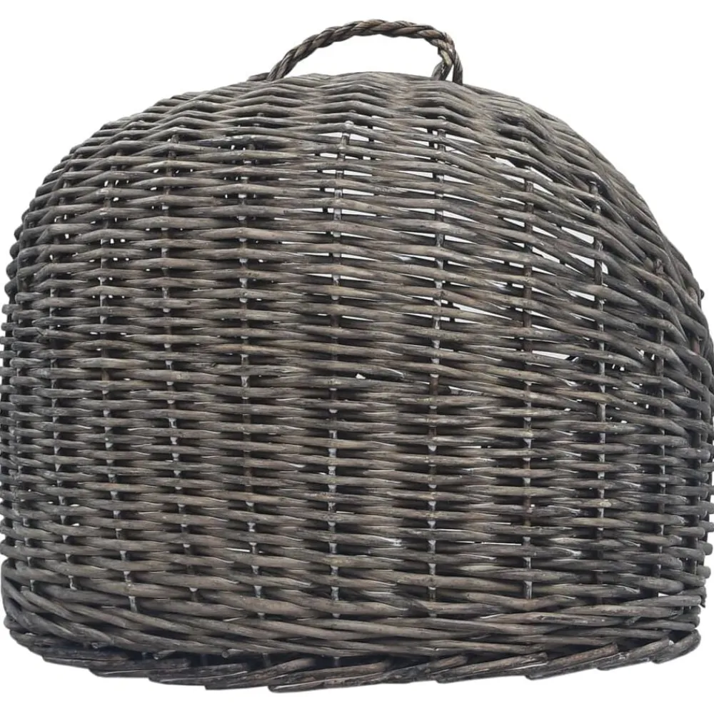 vidaXL Transportín para gatos sauce natural 45x35x35 cm Gris Online