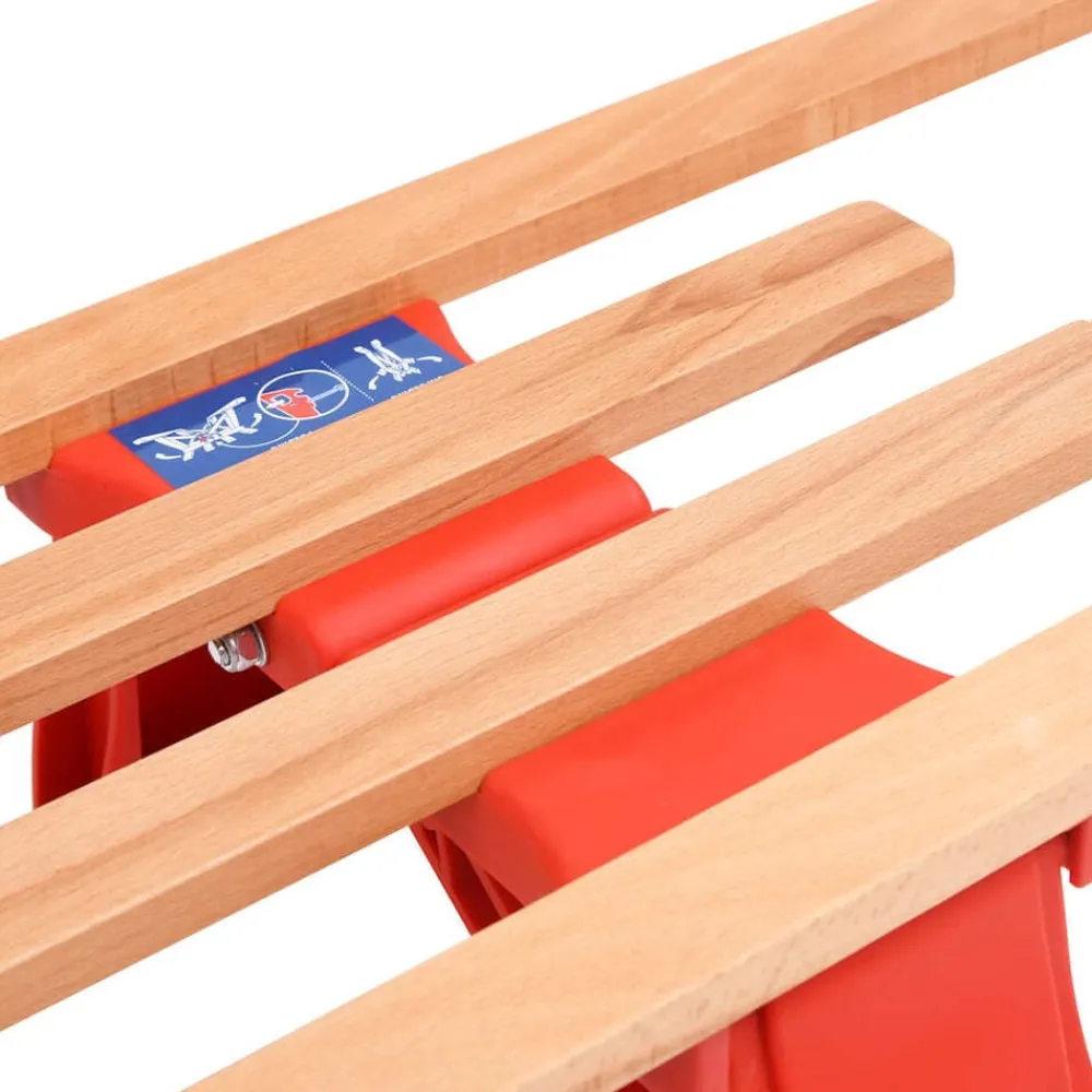 vidaXL Actividades Al Aire Libre-Trineo de nieve plegable con respaldo madera 119 cm