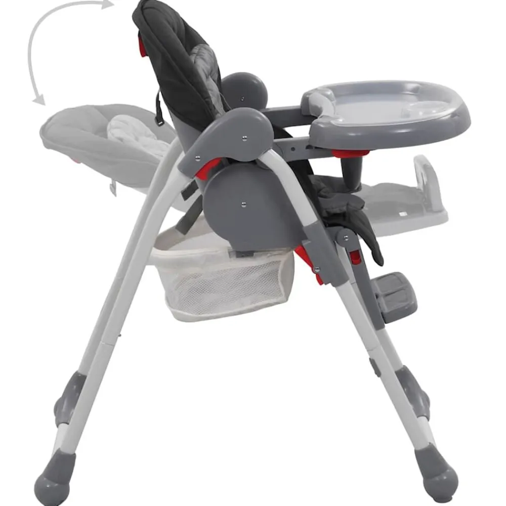 vidaXL Trona de bebé Gris Hot