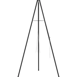 vidaXL Cocina Y Comedor-Trípode para Fogata Negro 92 x 92 x 151,5 cm Acero