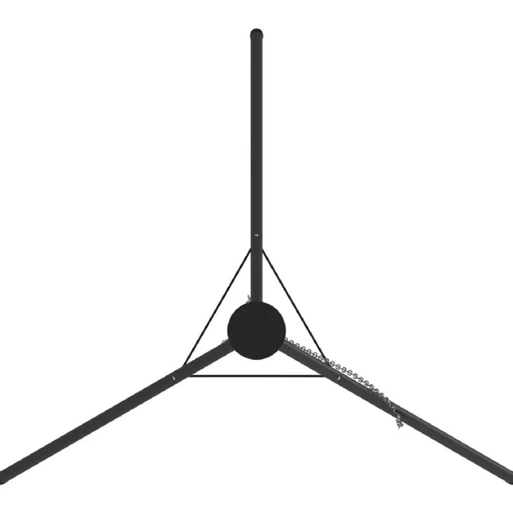vidaXL Cocina Y Comedor-Trípode para Fogata Negro 92 x 92 x 151,5 cm Acero