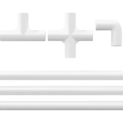 vidaXL Tubo de PVC 2 pcs 12,2 x 1,8 x 500 mm PP, PE Discount