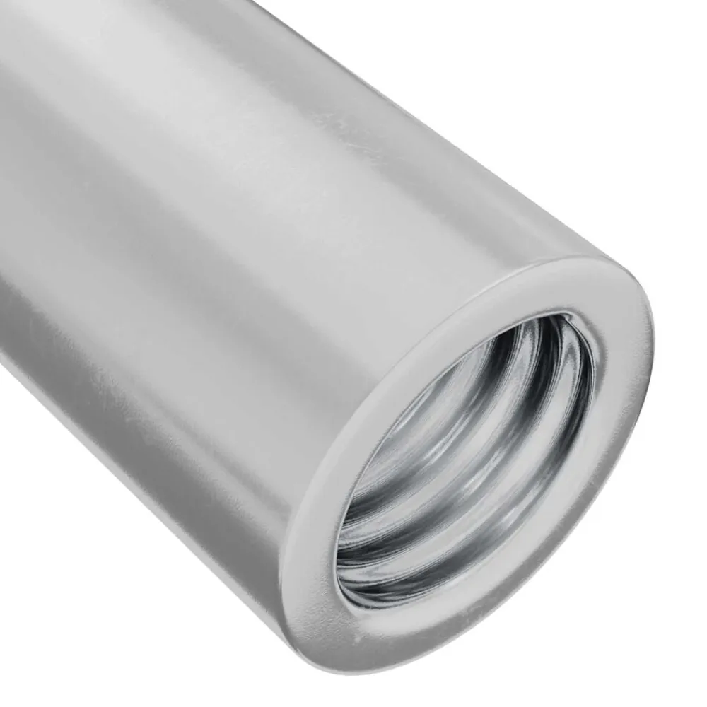 vidaXL Accesorios De Bricolaje-Tuerca de Bloqueo 2 pcs Plateado M6 x 15 mm Acero