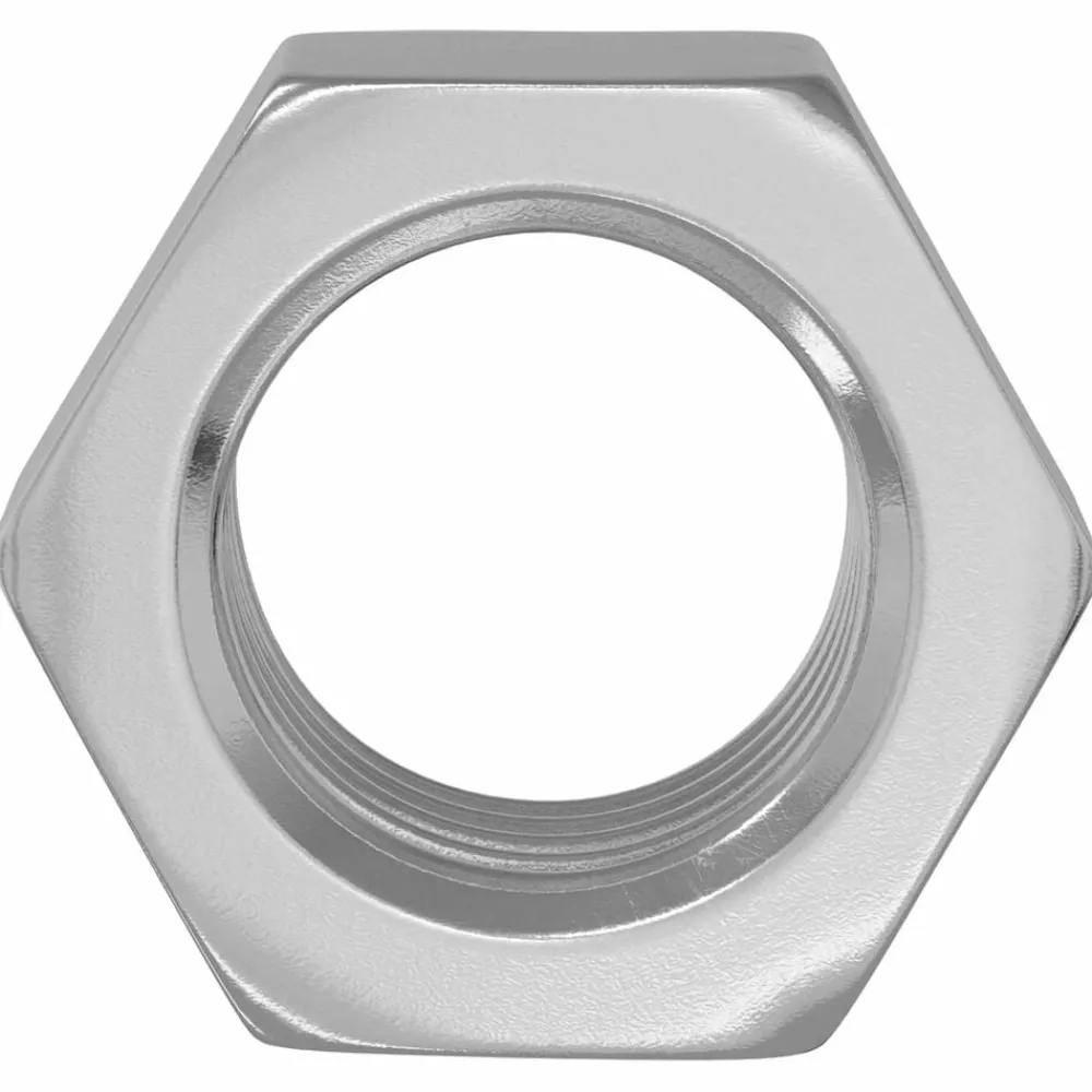 vidaXL Accesorios De Bricolaje-Tuerca Hexagonal 2 pcs Plateado M6 Metal