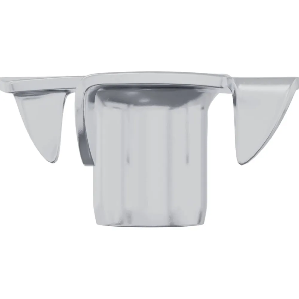 vidaXL Tuerca T dentada 2 pcs Plateado M6 mm Acero Hot